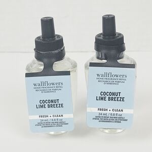 Bath & Body Works Wallflowers Coconut Lime Breeze Fragrance Refill~Lot of 2